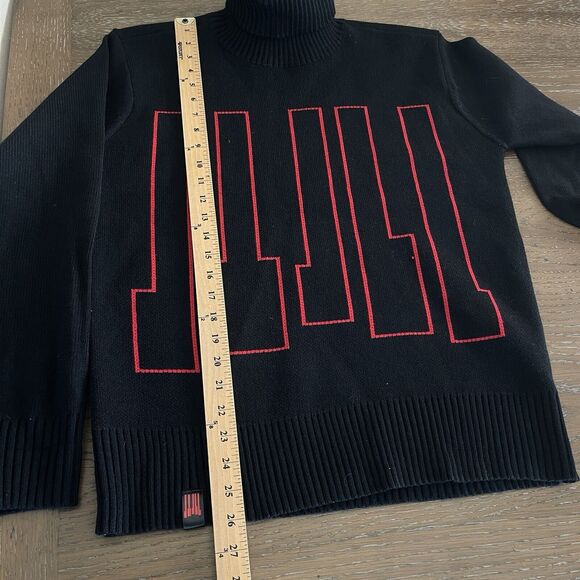 Pentatonix Turtleneck Sweater Mens Small Piano Keys Music Knit Winter Logo - Picture 9 of 10